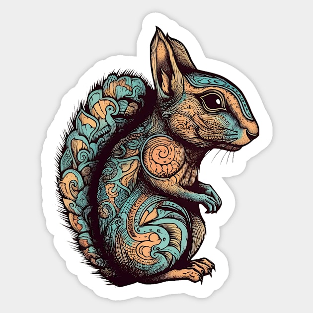 Ornamental squirrel Sticker by stkUA